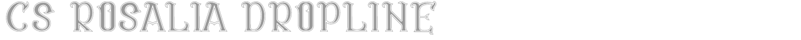 CS Rosalia font preview